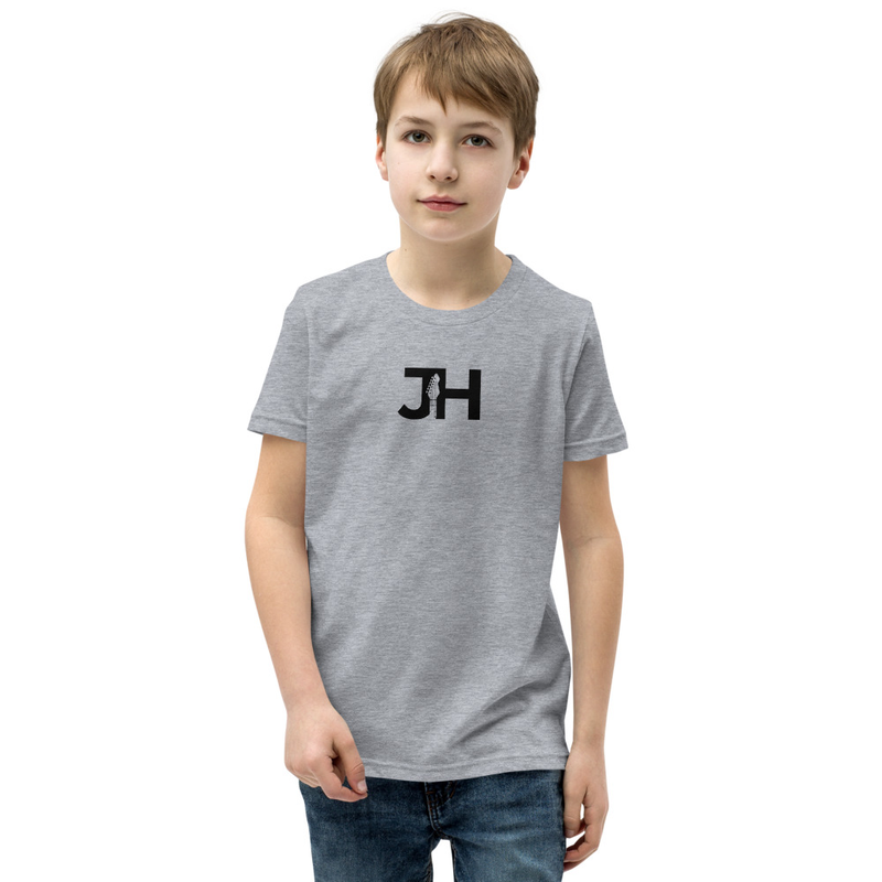Black JH Logo Youth Short Sleeve T-Shirt
