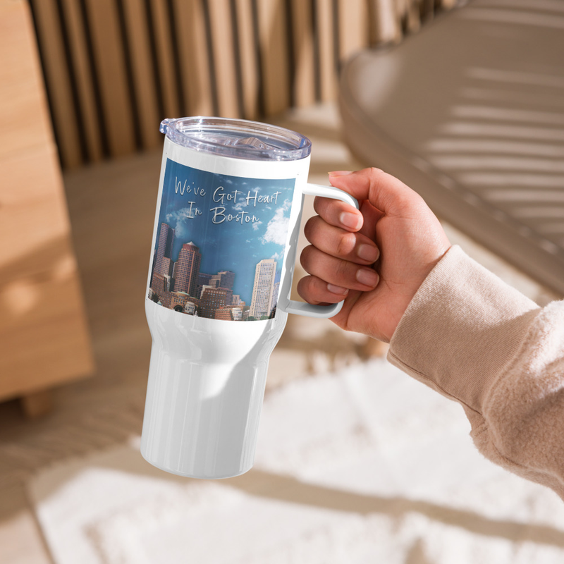 We've Got Heart in Boston Travel mug with a handle 