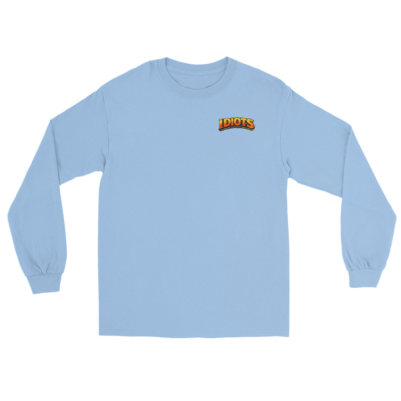 IDIOTS Classic Unisex Long Sleeve Shirt – M, Light Blue