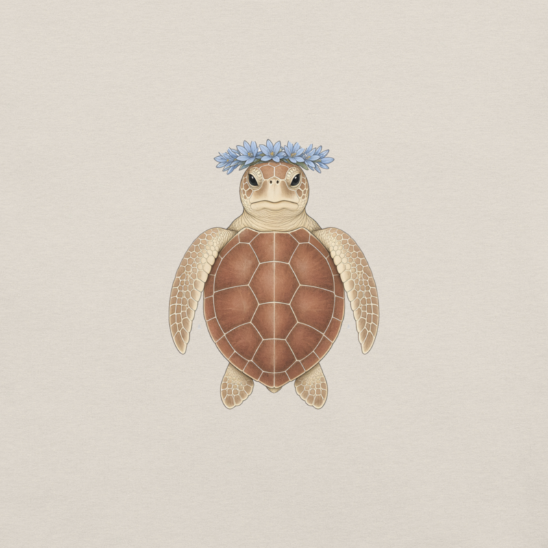 Loggerhead Flower Crown Tee — Floof
