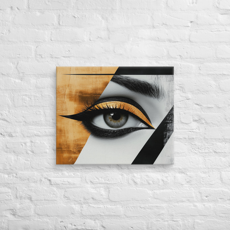 Abstract Eyeliner on Canvas | Wall Art on Decor