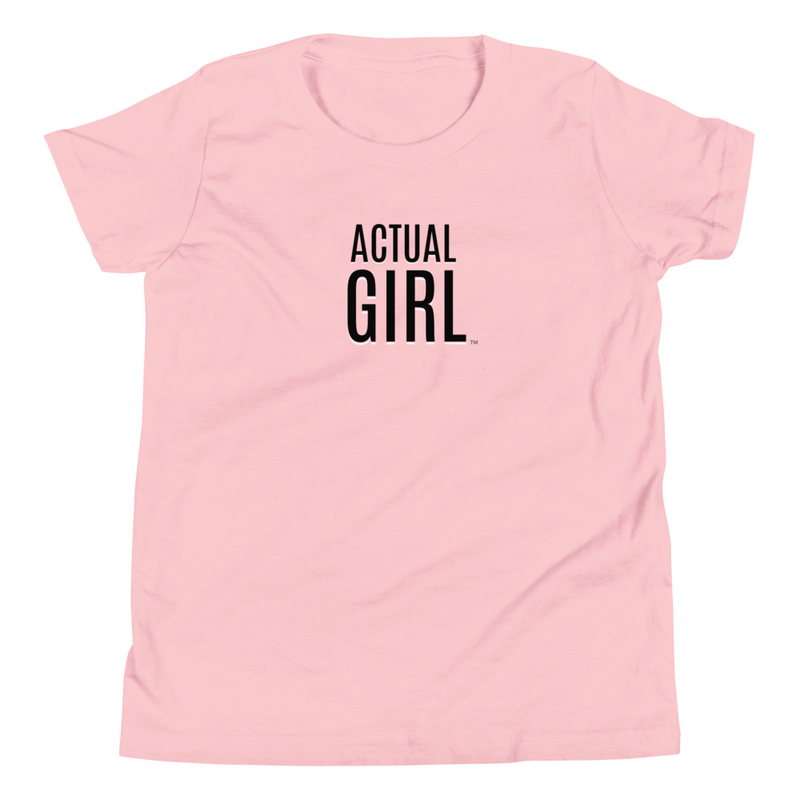 "Signature" Actual Girl T-shirt - for Girls – S, Pink