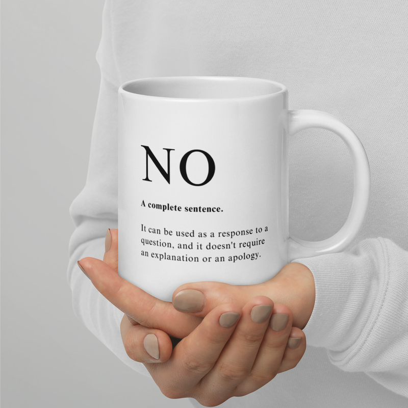 NO!!! Its a Complete sentence. – 20 oz, White