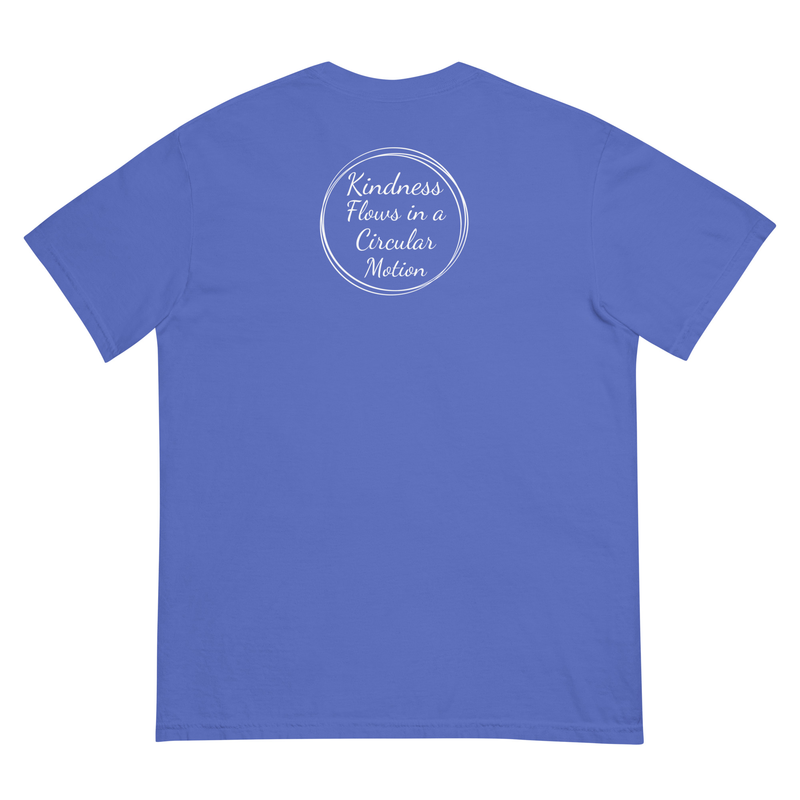 Kindness Flows Back Print Unisex heavyweight tee