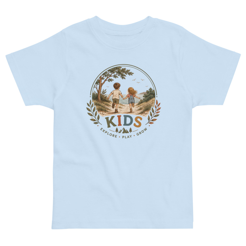 Explore Play Grow Kids T shirt – Image 3