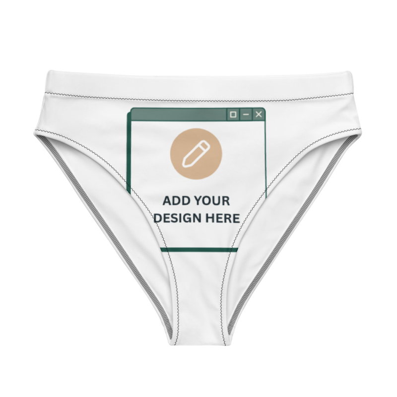 Recycled high-waisted bikini bottom / XS
