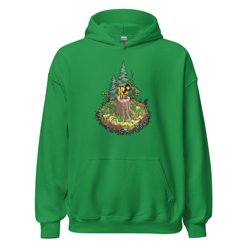 Cutaway Pluckle Irish Green Unisex Heavy Blend Hoodie