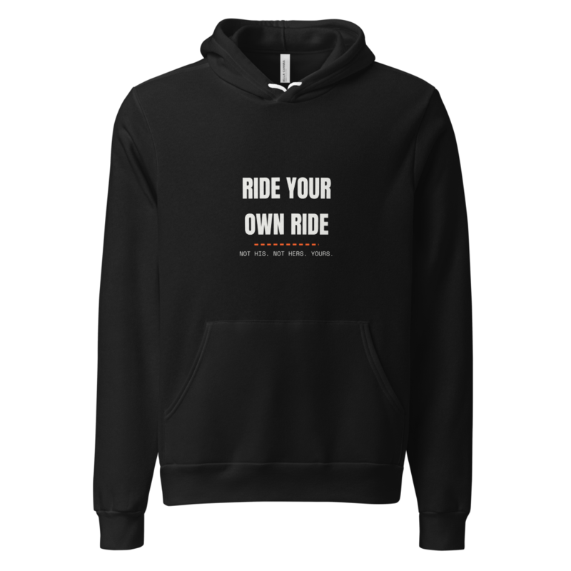 RIDE YOUR OWN RIDE Hoodie mockup