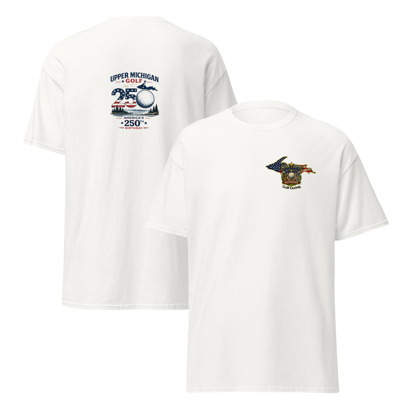 Alger County Veteran's Golf Outing #4 Unisex classic tee – S, White