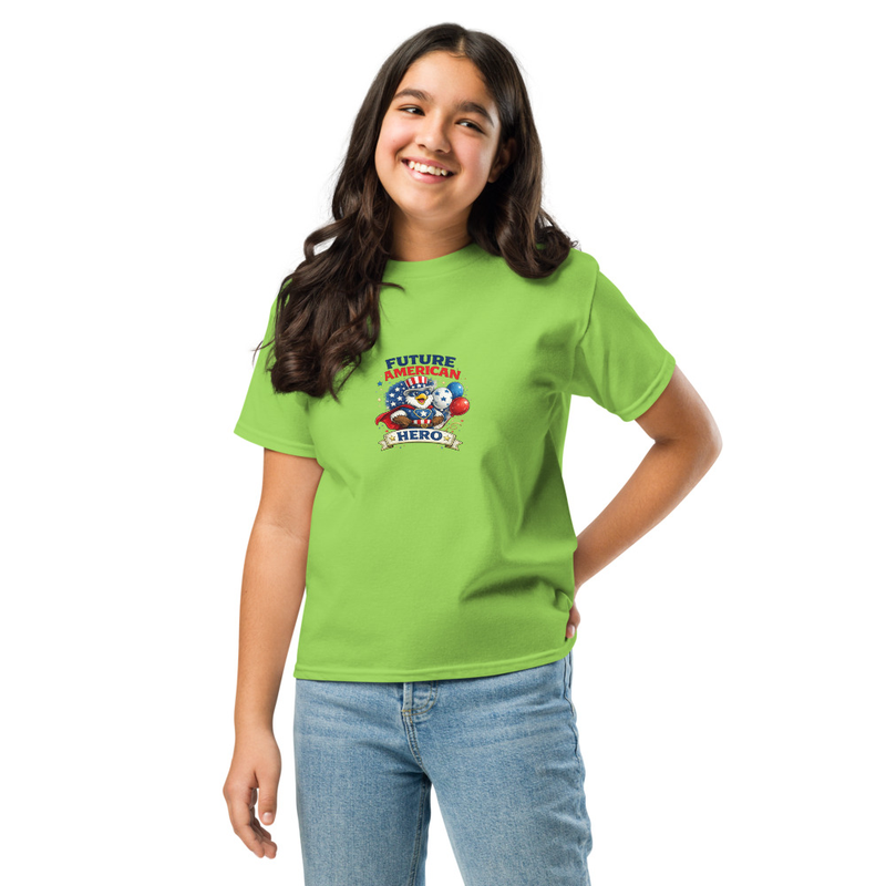 BMT Kids Future American Hero Youth classic tee – XS, Lime