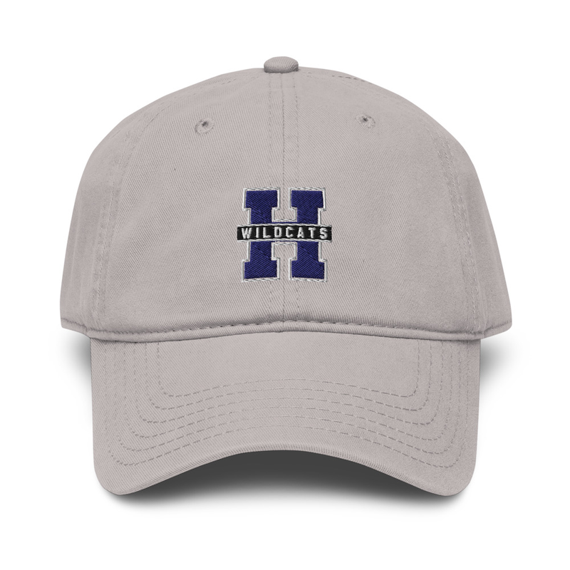 Embroidered Wildcats Washed Baseball Cap – One size, Gray