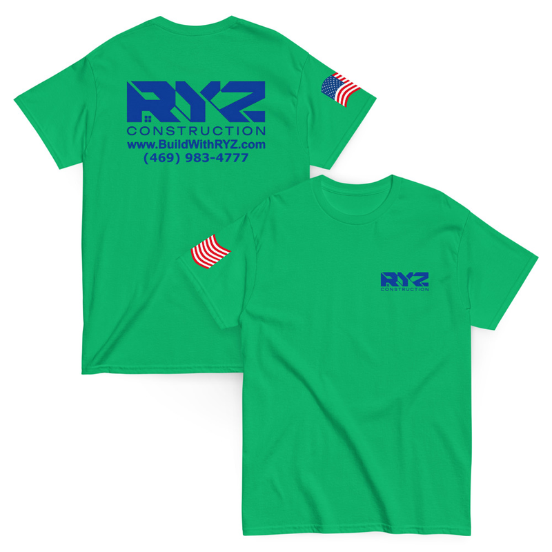 RYZ Construction Classic Unisex T-Shirt – S, Irish Green