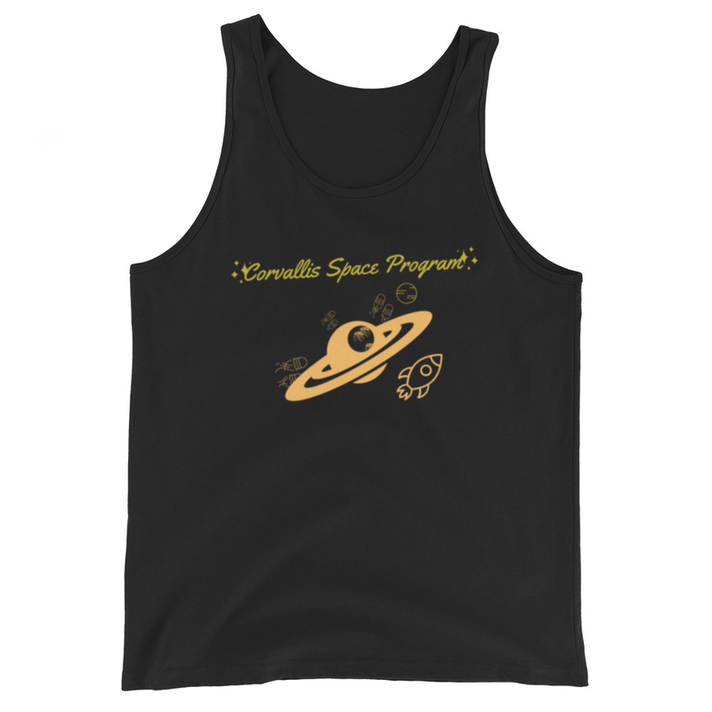 Corvallis Space Program Tank Top - Black/Navy