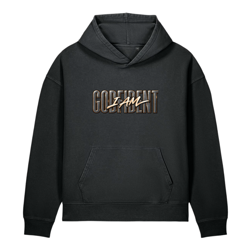 "I am Godfident" Unisex Garment-Dyed Vintage Hoodie