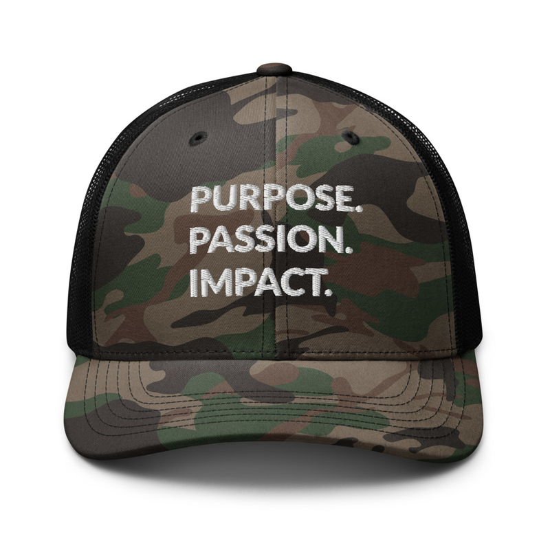 HFTT Camouflage Trucker Hat | Purpose. Passion. Impact.