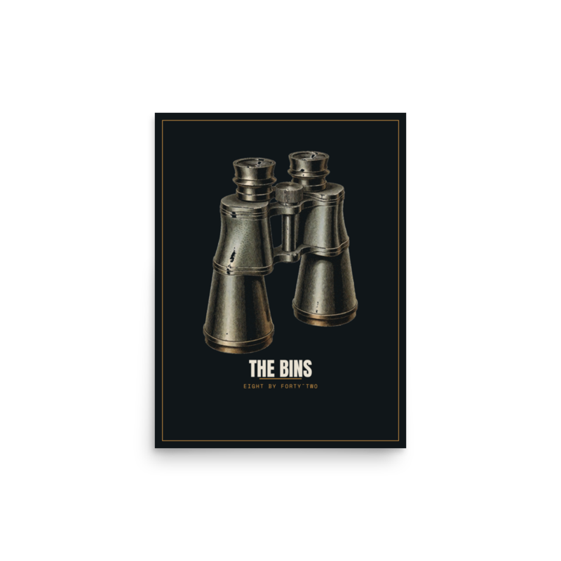 The Bins Poster — Birding merch