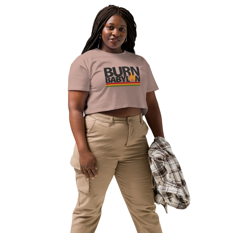 Burn Babylon Women’s crop top – Image 7