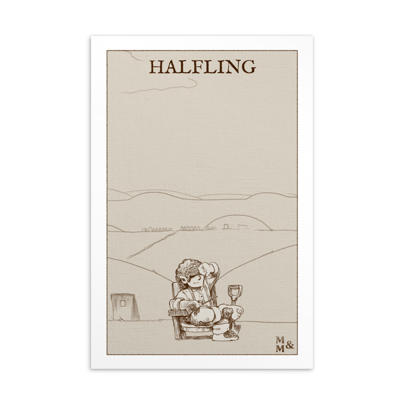 Illustrated Card: Halfling Male