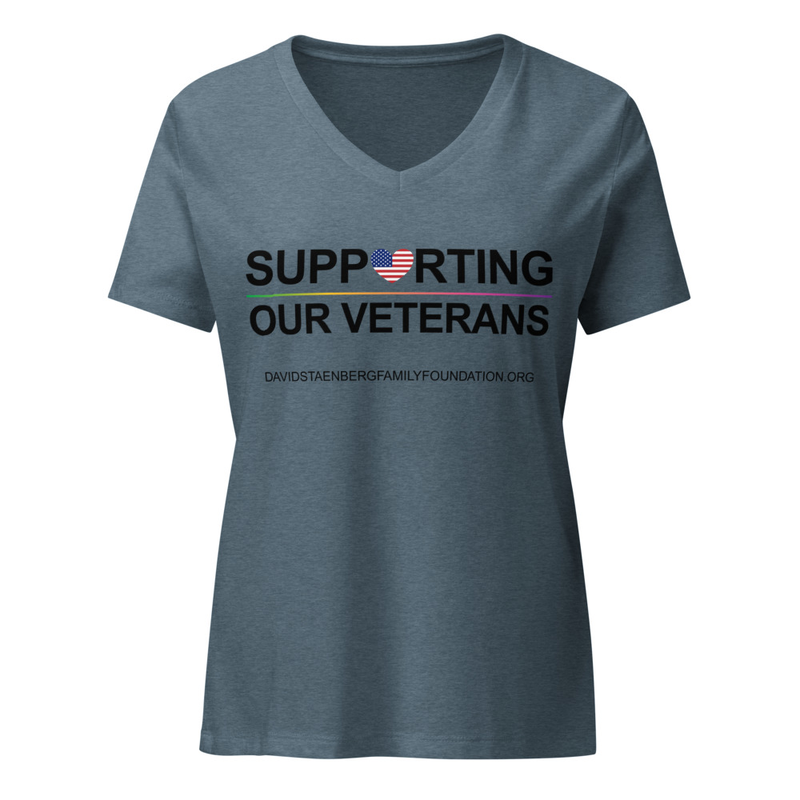 Women’s relaxed v-neck t-shirt | Veteran's Day v1