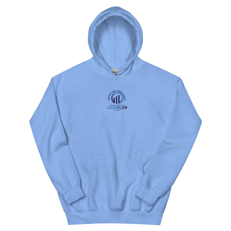 Cashflow Investing Inc Embroidered Hoodie v.2 – S, Carolina Blue