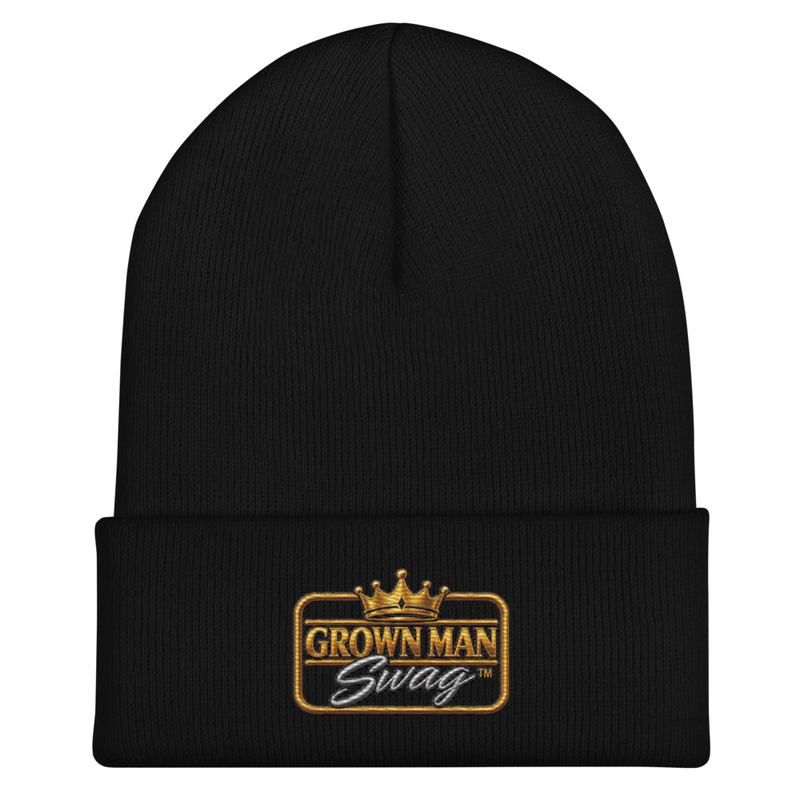Grown Man Swag™ Premium Embroidered Cuffed Beanie