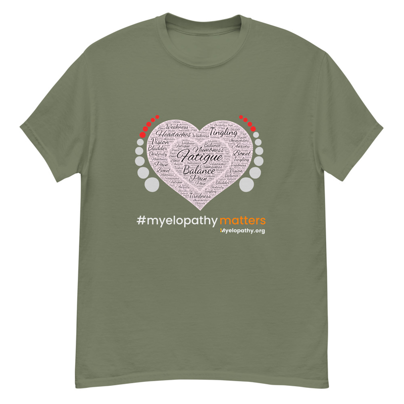 Myelopathy Heart Design by Esther Martin-Moore Classic Tee