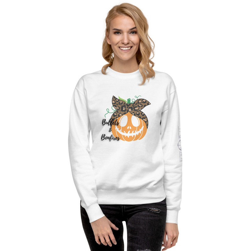 Bullets & Bonfires Pumpkin WGOAA Unisex Premium Sweatshirt
