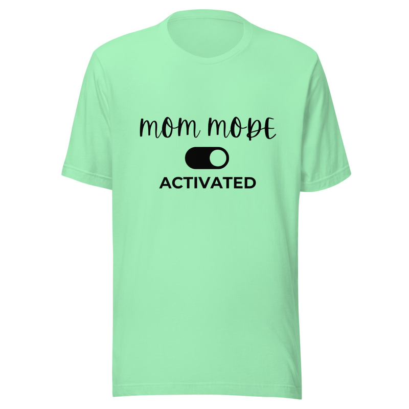 Mom Mode Activated - Light Tone – XS, Mint