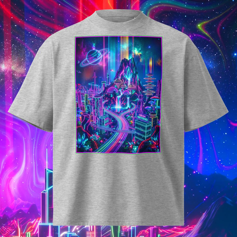 Space Rock Neon City - Space Rock Neon City / Heather Grey / S