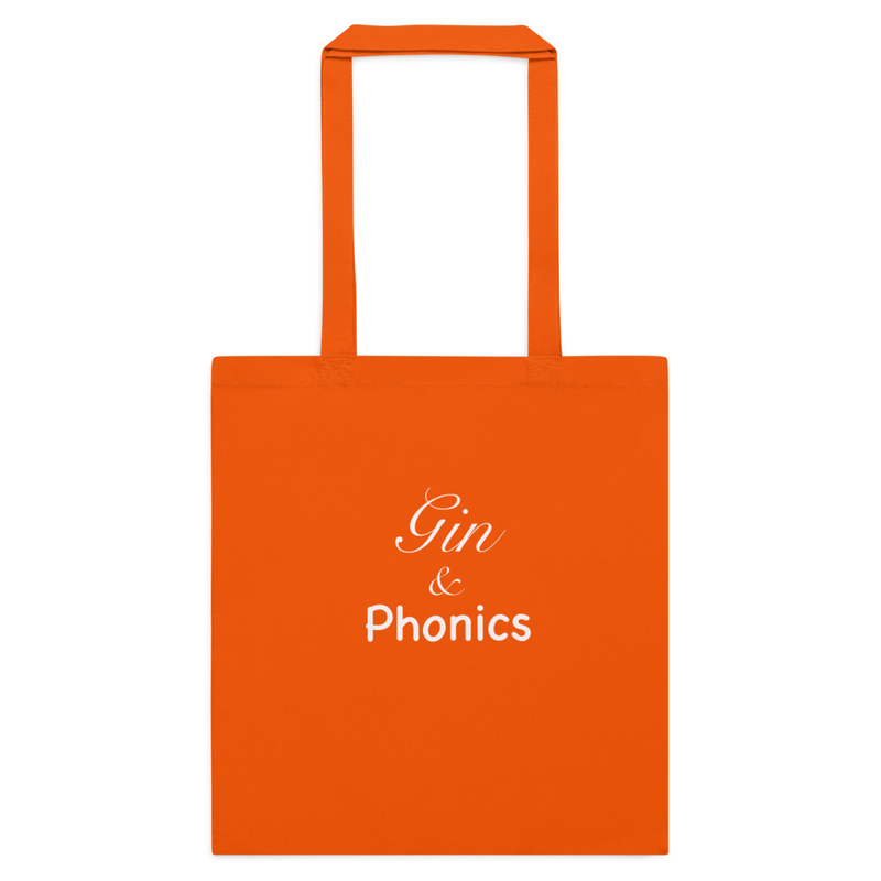 Cotton colour tote bag - Gin & Phonics – One size, Orange