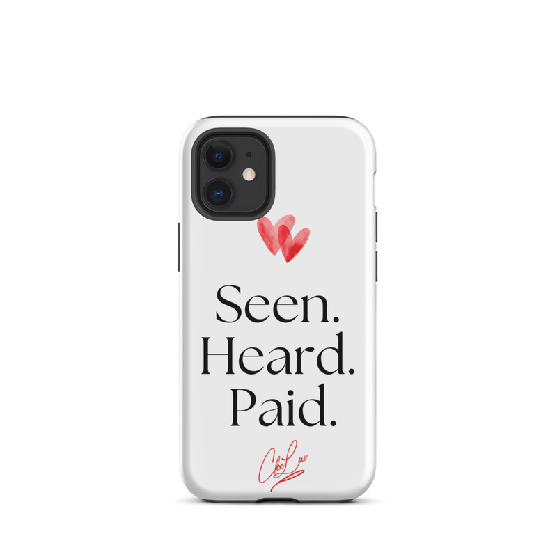 Seen. Heard. Paid. Iphone Case – iPhone 12 mini, Matte