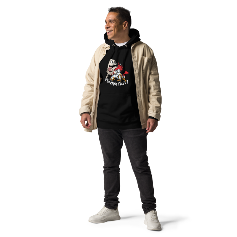 Who Clucked First? | Comfy Debate Unisex Hoodie
