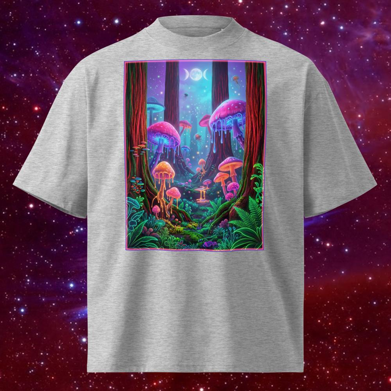 Alien Mushroom (Drippy Forest) - Alien Mushroom (Drippy Forest) / Heather Grey / S