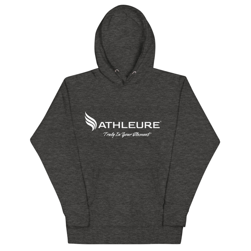 ATHLEURE® - Unisex Hoodie – S, Charcoal Heather