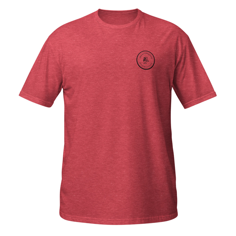 DE Clothing Society - Short-Sleeve Unisex T-Shirt – S, Heather Red
