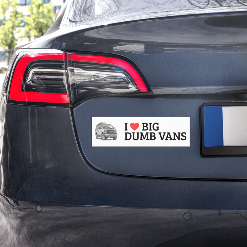 Big Dumb Vans Car Magnet