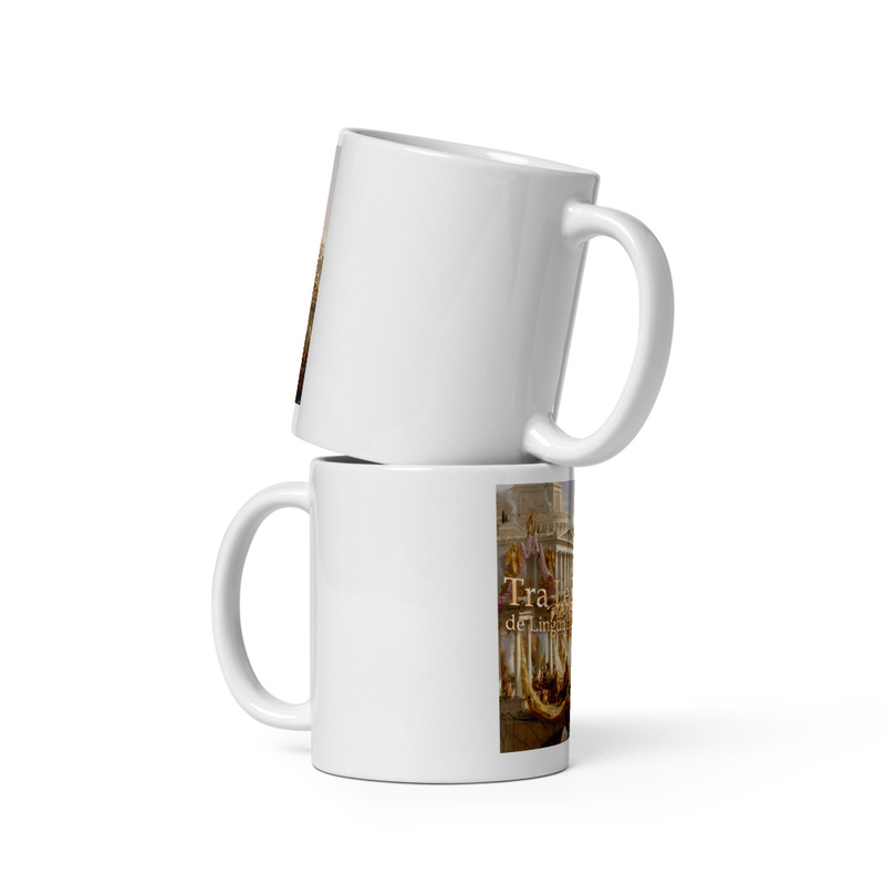 White glossy mug