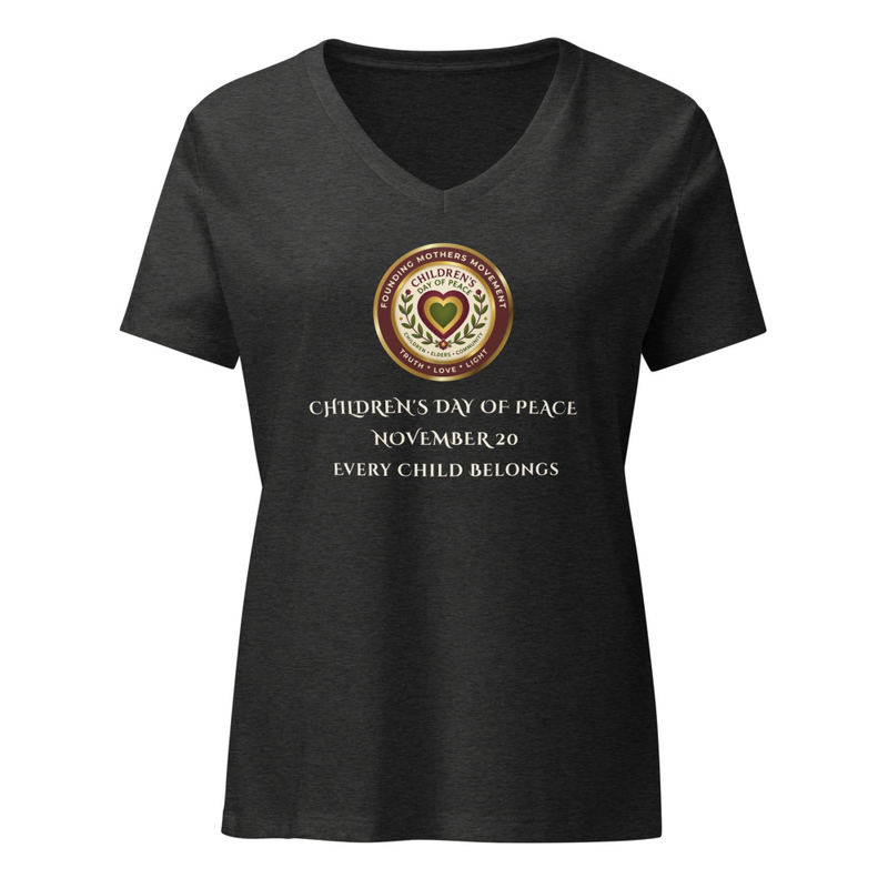 CDoP Women’s relaxed v-neck t-shirt – XL, Dark Grey Heather