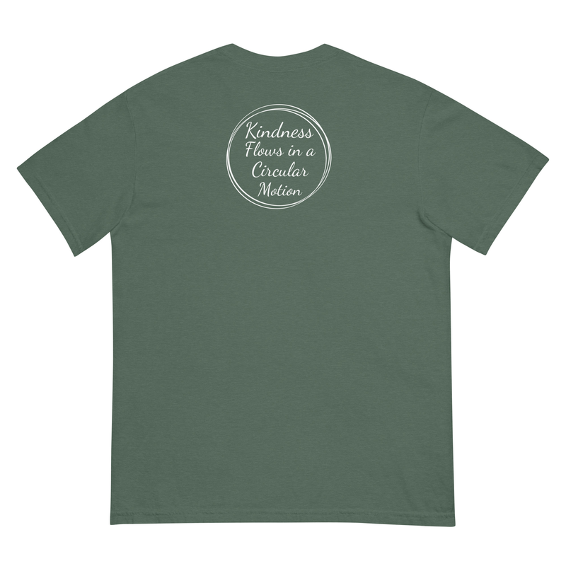 Kindness Flows Back Print Unisex heavyweight tee