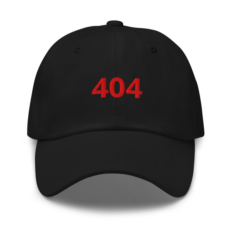 Error 404: Status Code Embroidered Cap