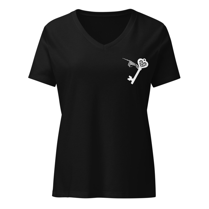 GRAVEKEY Women's V-Neck
