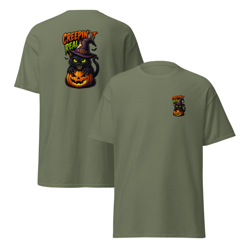 Creep'n it Real Unisex classic tee – S, Military Green