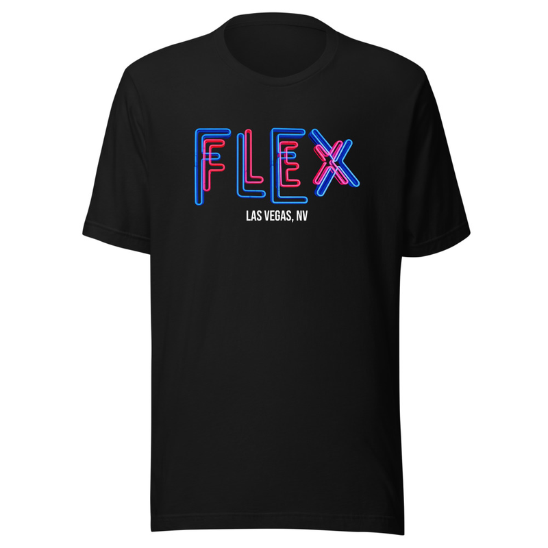 Flex Neon Sign t-shirt — Black
