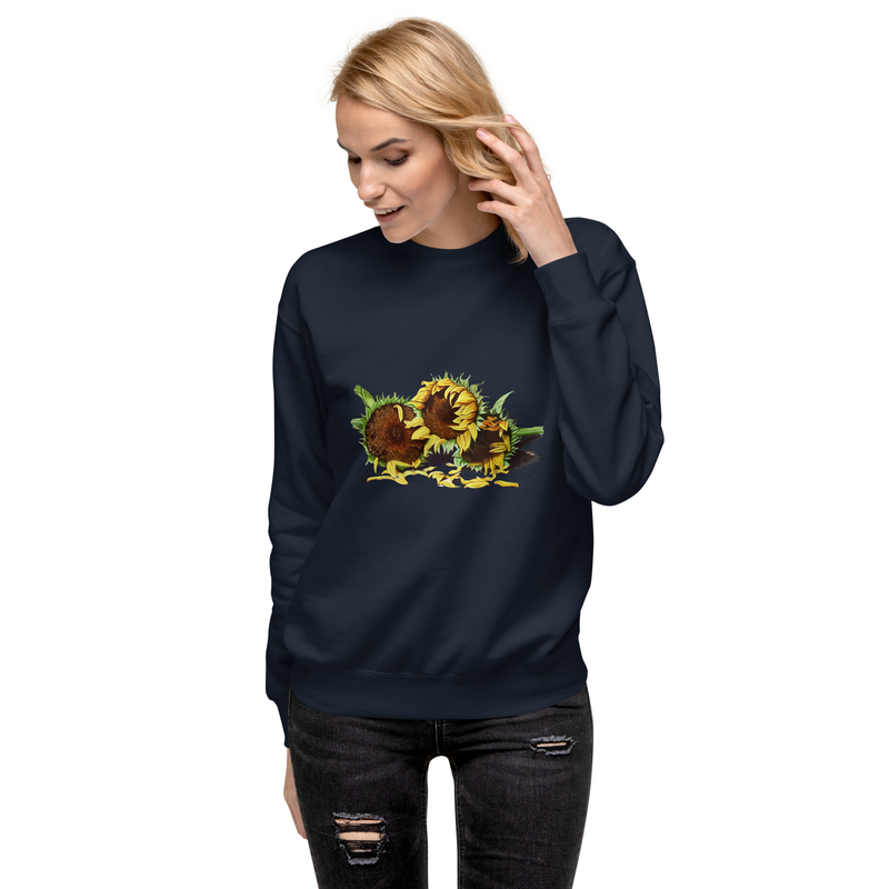 Fleeting Beauty - Unisex Premium Sweatshirt – XL, Navy Blazer