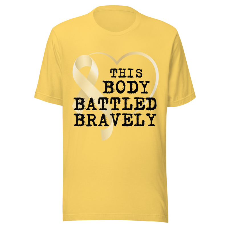 This Body Battled Bravely - Light Tone – S, Yellow
