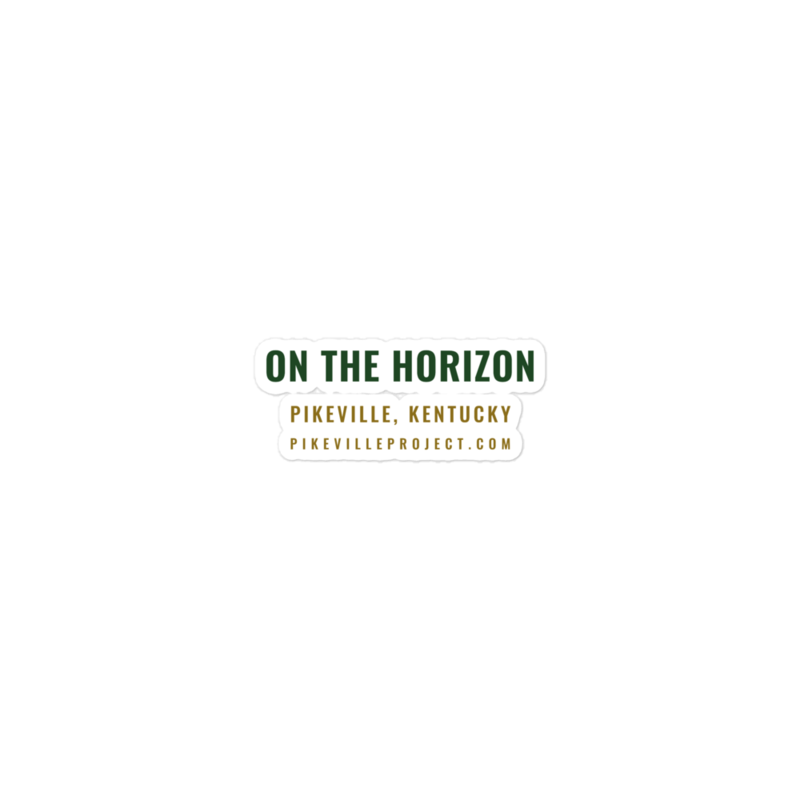 On the Horizon Type Horizon Die-Cut Sticker