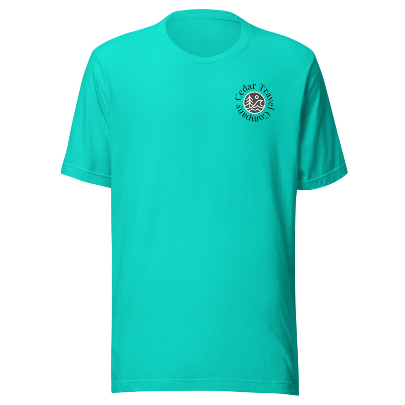 Cedar Travel Company Tee – XS, Teal