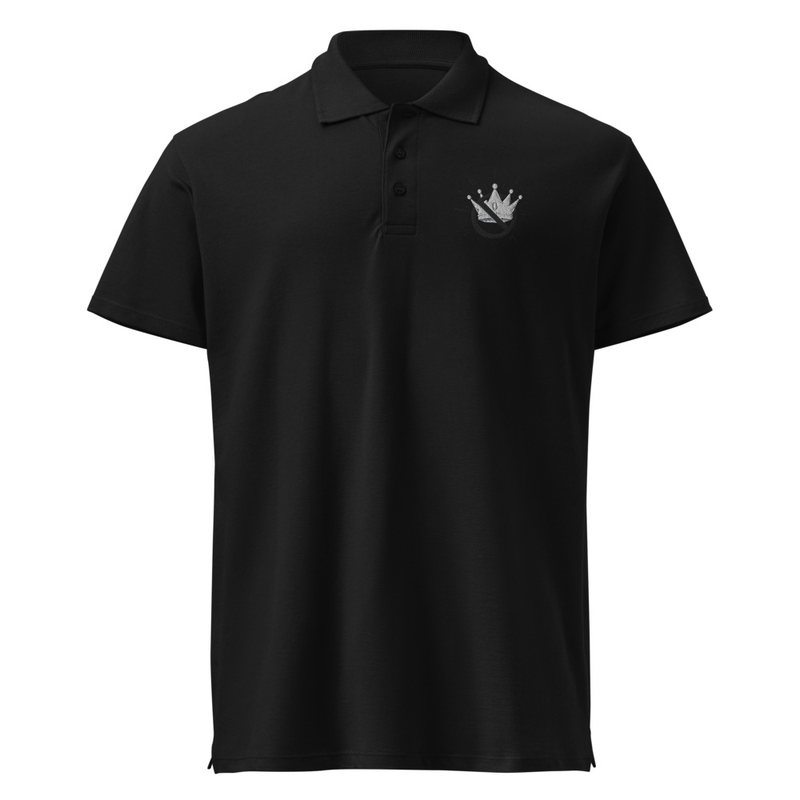 No Kings logo-Premium pique polo shirt