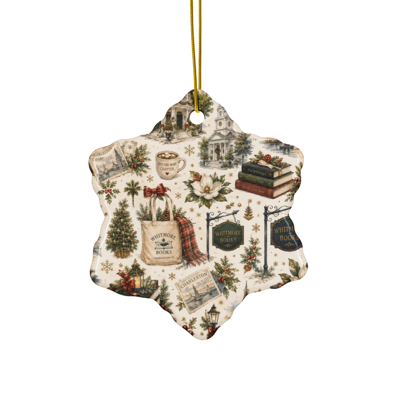Whitmore Books Ceramic ornament – Snowflake
