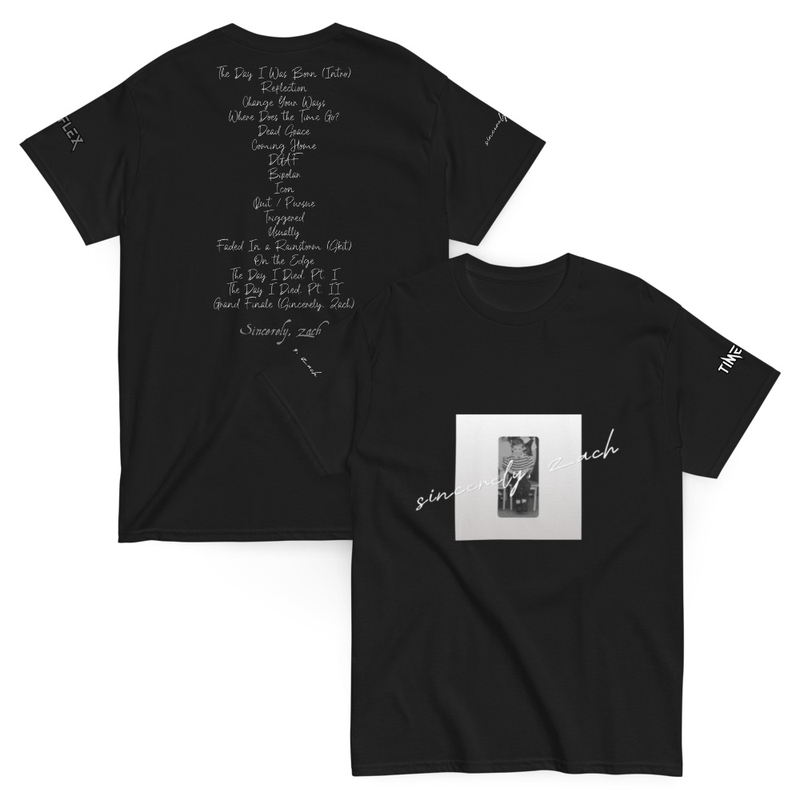 Sincerely, Zach Signature Tee